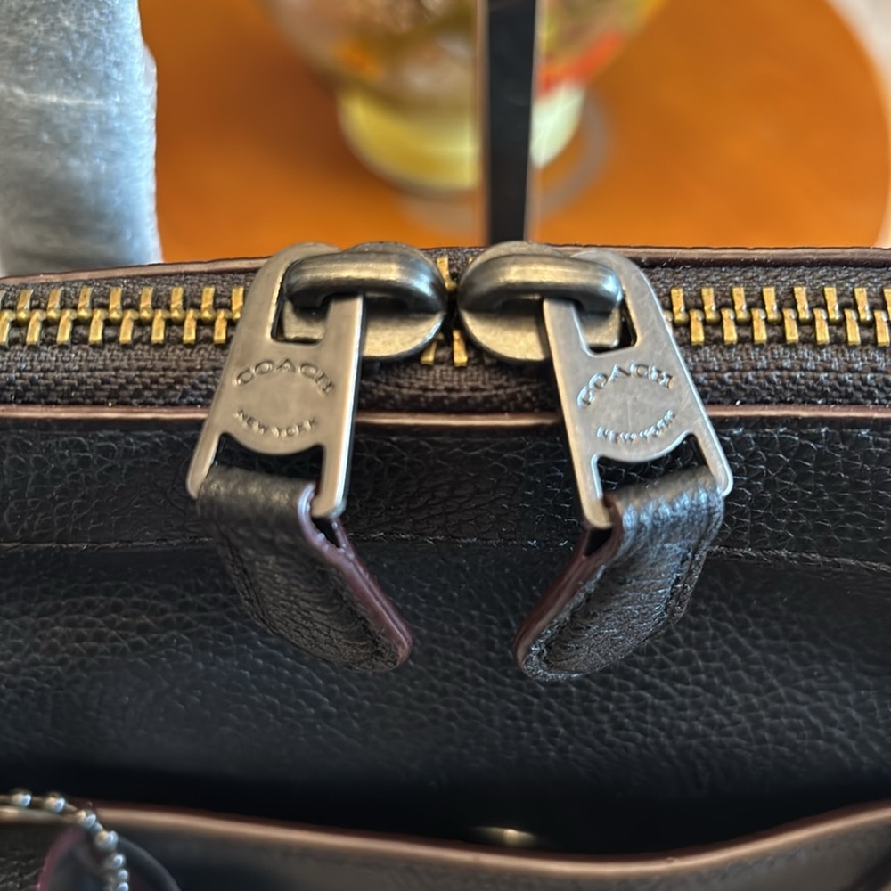 NWT Coach Black Leather Bag - Picture 10 of 13